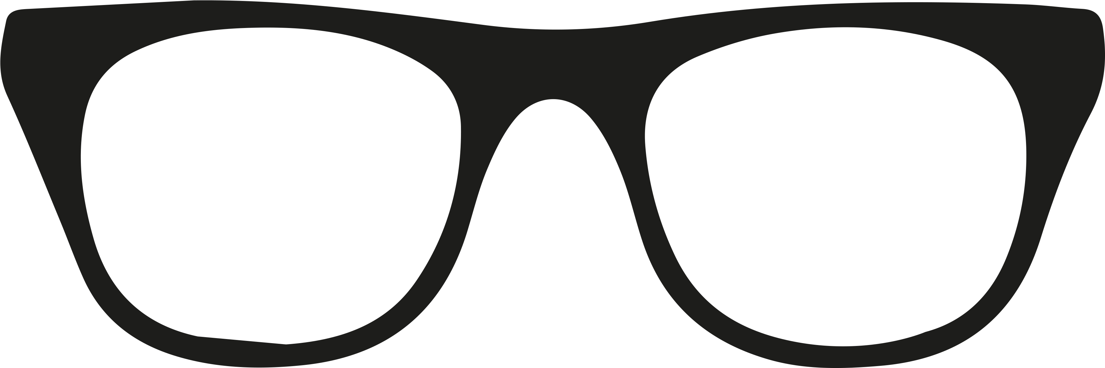 Black Rimmed Glasses Vector Clipart (3543x1176), Png Download