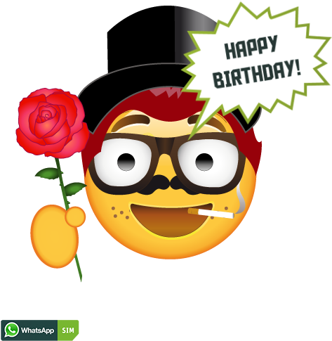 Gute Besserung Smiley Mit Rose Und Sommersprossen - Emoticon Clipart (1200x628), Png Download