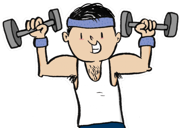 Dumbbells Clipart Male Fitness - Png Download (640x480), Png Download
