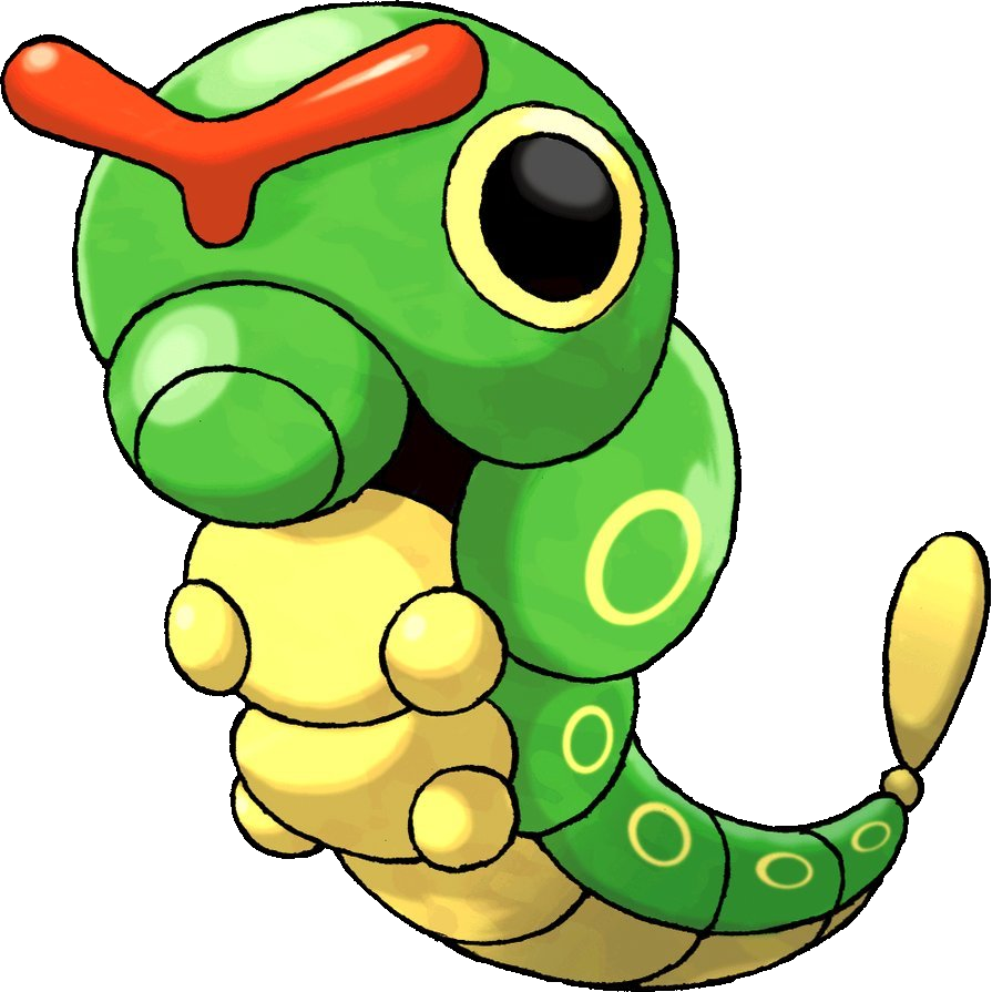 010caterpie - Caterpie Png Clipart (895x895), Png Download