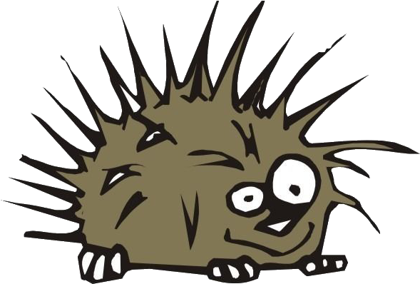 Cartoon Clip Art Transprent Hxerisson Silhouette New - Png Download (858x817), Png Download