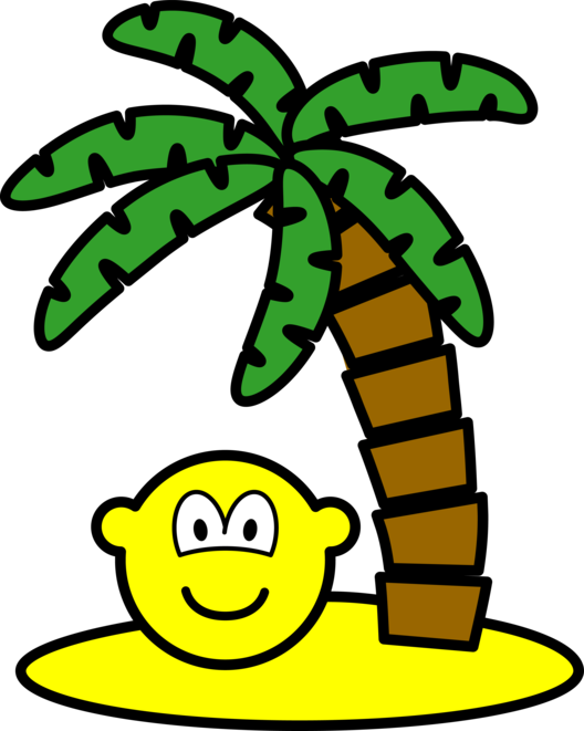 Desert Island Buddy Icon - Vakantie Smile Clipart (528x661), Png Download