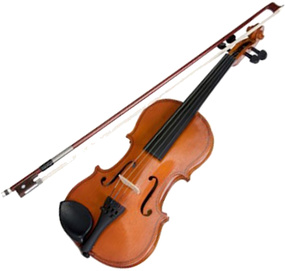 Violin & Bow - Violin Y Arco Clipart (978x1271), Png Download