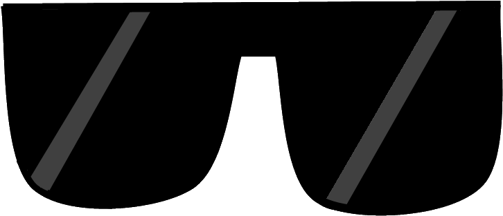 Black Sunglasses Png - Black Glasses Png Clipart (800x600), Png Download