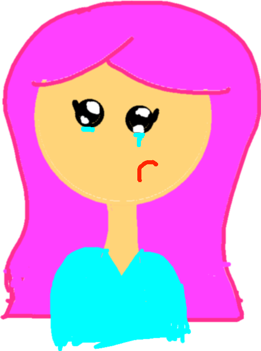 Girl - Sad Clipart (515x690), Png Download