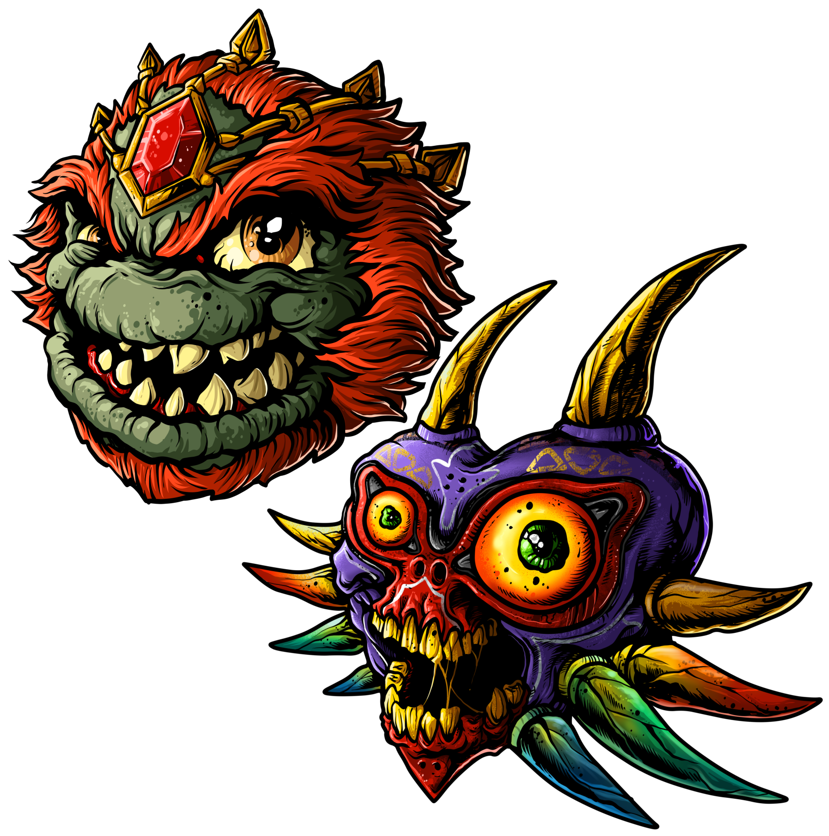 Image Of Villain Sticker Pack - Illustration Clipart (1740x1740), Png Download