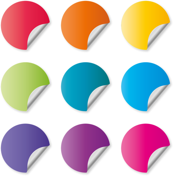 Curl Paper Note Curled Page Color, Paper, Curl, Page - Circle Page Curl Png Clipart (563x574), Png Download