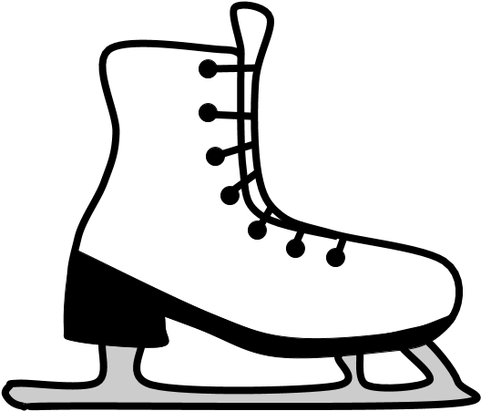 Ice Skates, Plain, Png - Ice Skate Clipart (816x1056), Png Download