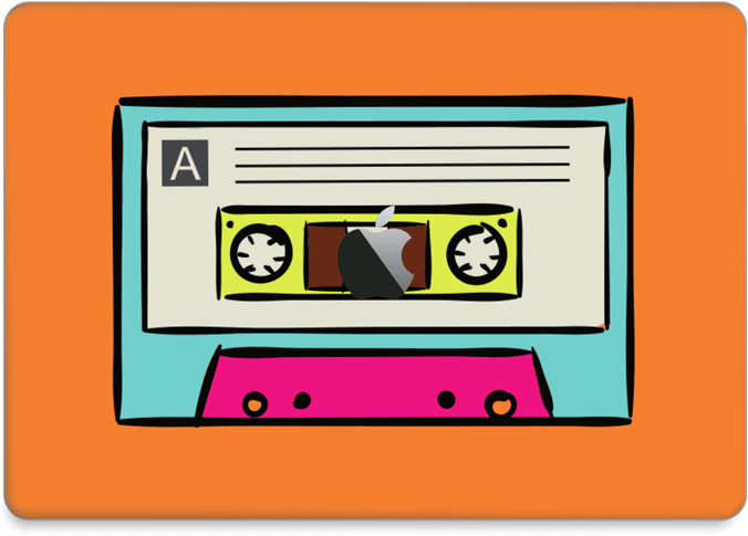 Mixtape Skin Macbook Pro 13” 2016- Clipart (800x562), Png Download