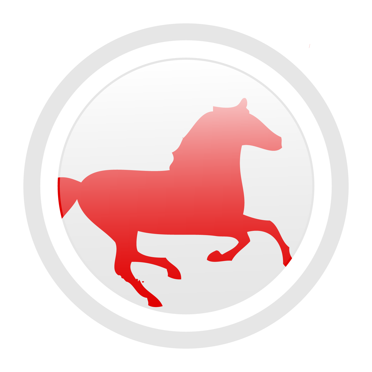Hutourisme Circle - Running Horse Silhouette Clipart (1500x1500), Png Download