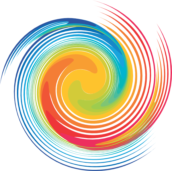 Rainbow Spiral Png Clipart (600x594), Png Download
