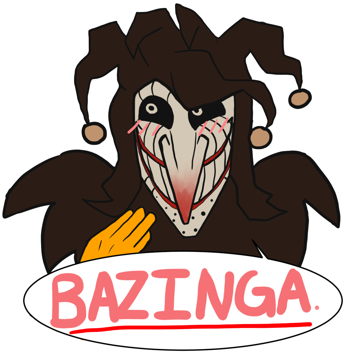 A Jokey Little Cegorach Sticker I Did In 20 Mins That - Cartoon Clipart (1210x1293), Png Download