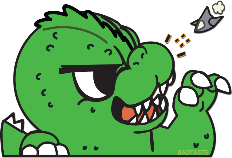 Image Of Godzilla Fighter Plane Clipart (768x768), Png Download