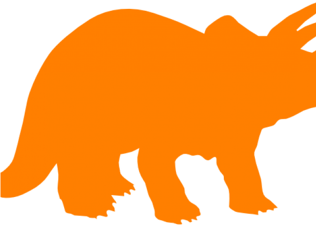 Triceratops Silhouette Clipart (640x480), Png Download