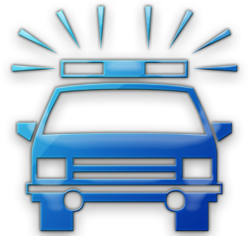 Cop Clipart Police Siren - Police Car Icon Png Transparent Png (640x480), Png Download