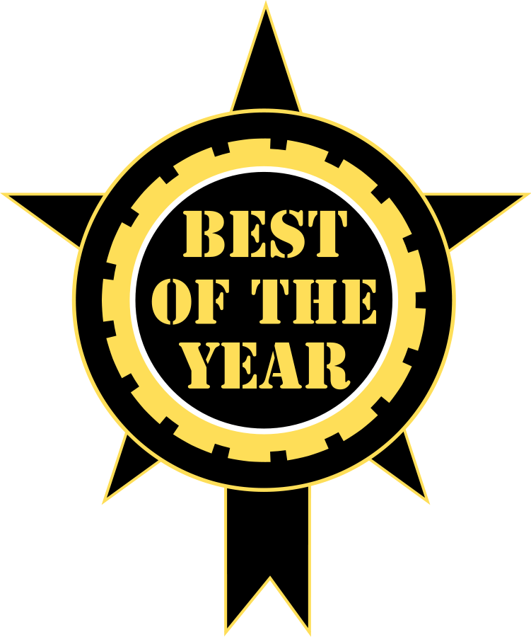 This Free Clip Arts Design Of Best Of The Year Sticker - Png Download (751x900), Png Download
