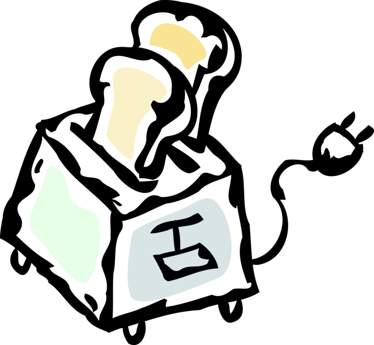 Vector Illustration Of Small Electric Kitchen Appliance Clipart (758x700), Png Download