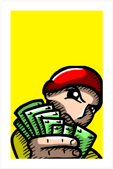 Lil Squirt Cash $18 - Cartoon Clipart (650x650), Png Download