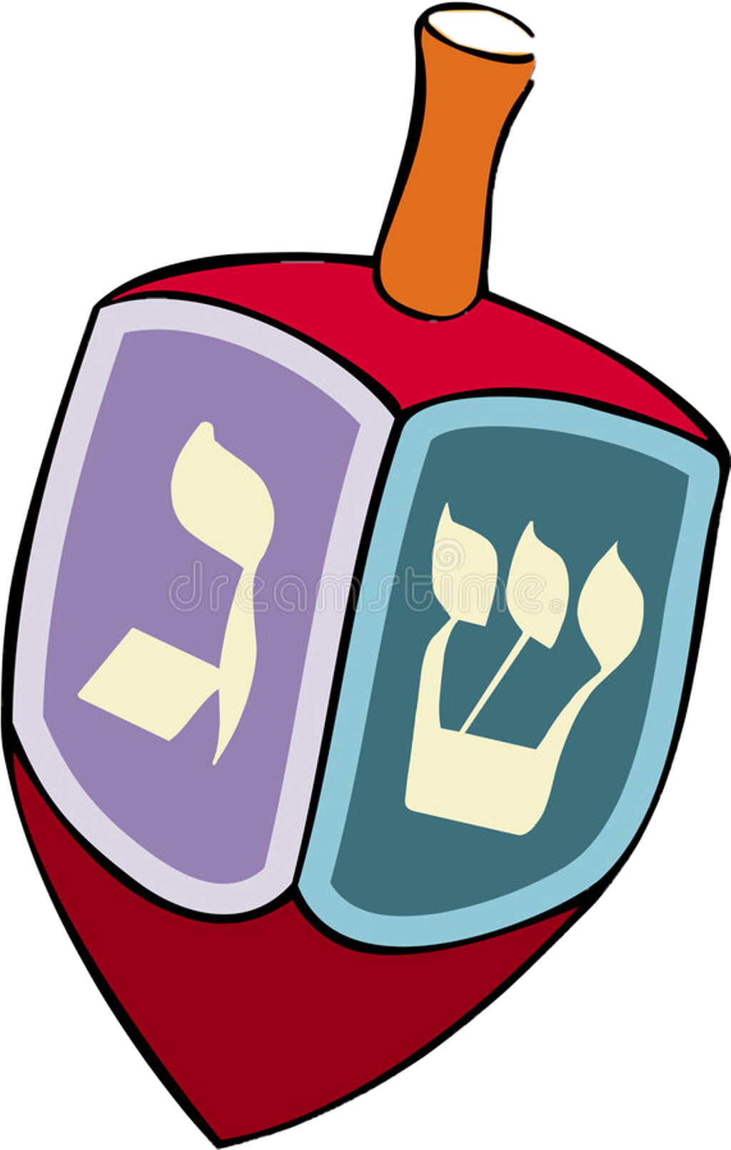 Dreidel Sticker Clipart (1024x1612), Png Download