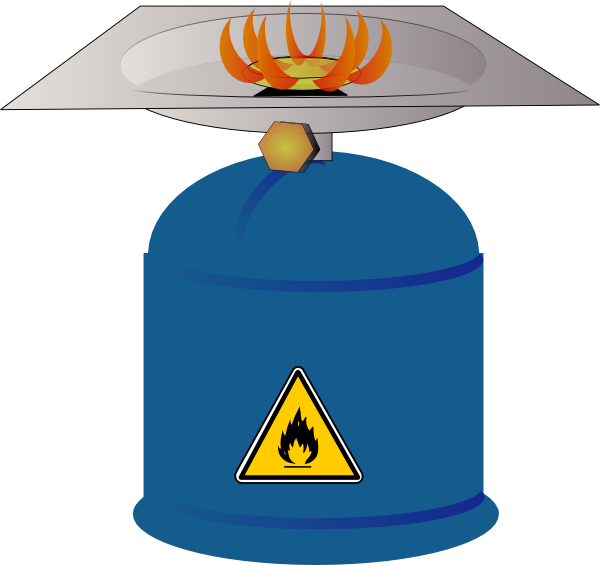 Clipart Of Gas, Fiji And Burner - Clip Art Drawings Of Natural Gas - Png Download (600x565), Png Download