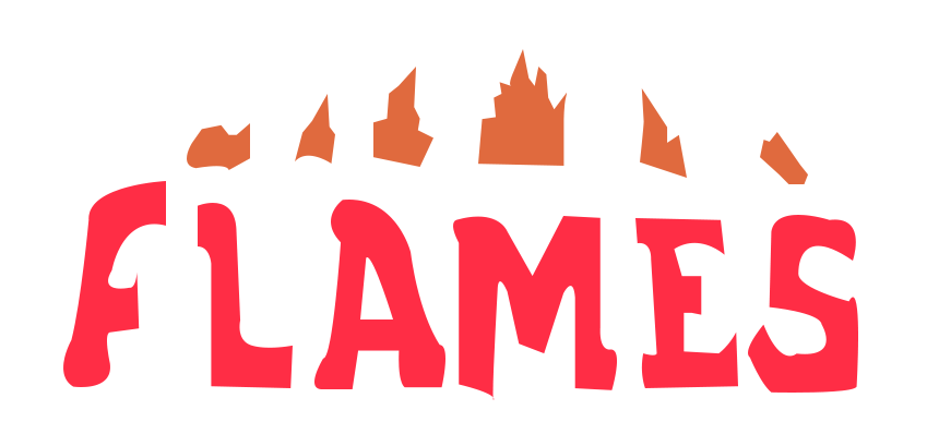 Flames Burton, Staffordshire, Staffordshire, Takeaway Clipart (849x409), Png Download