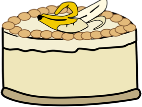 Banana Pudding Clipart Ripe Banana - Banana Cake Cartoon Png