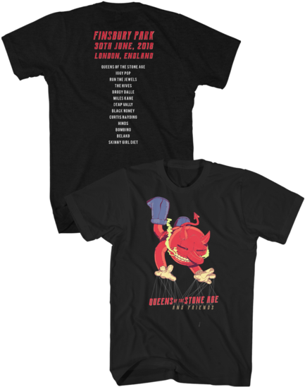 Finsbury Park 2018 Event Tee - Songs Of Faith And Devotion Shirt Clipart (580x580), Png Download
