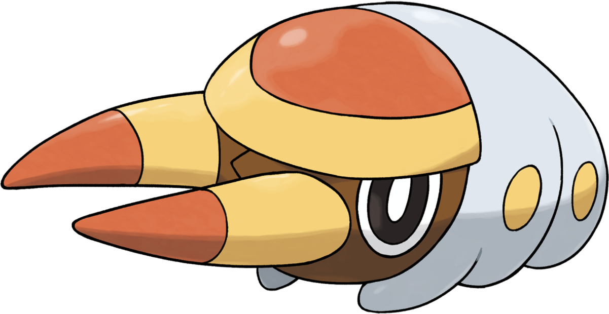 Grubbin - Pokemon Sun And Moon Bug Electric Clipart (1200x1200), Png Download