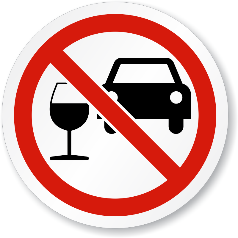 Do Not Drink And Drive Iso Prohibition Ⓒ - Gloucester Road Tube Station Clipart (800x800), Png Download