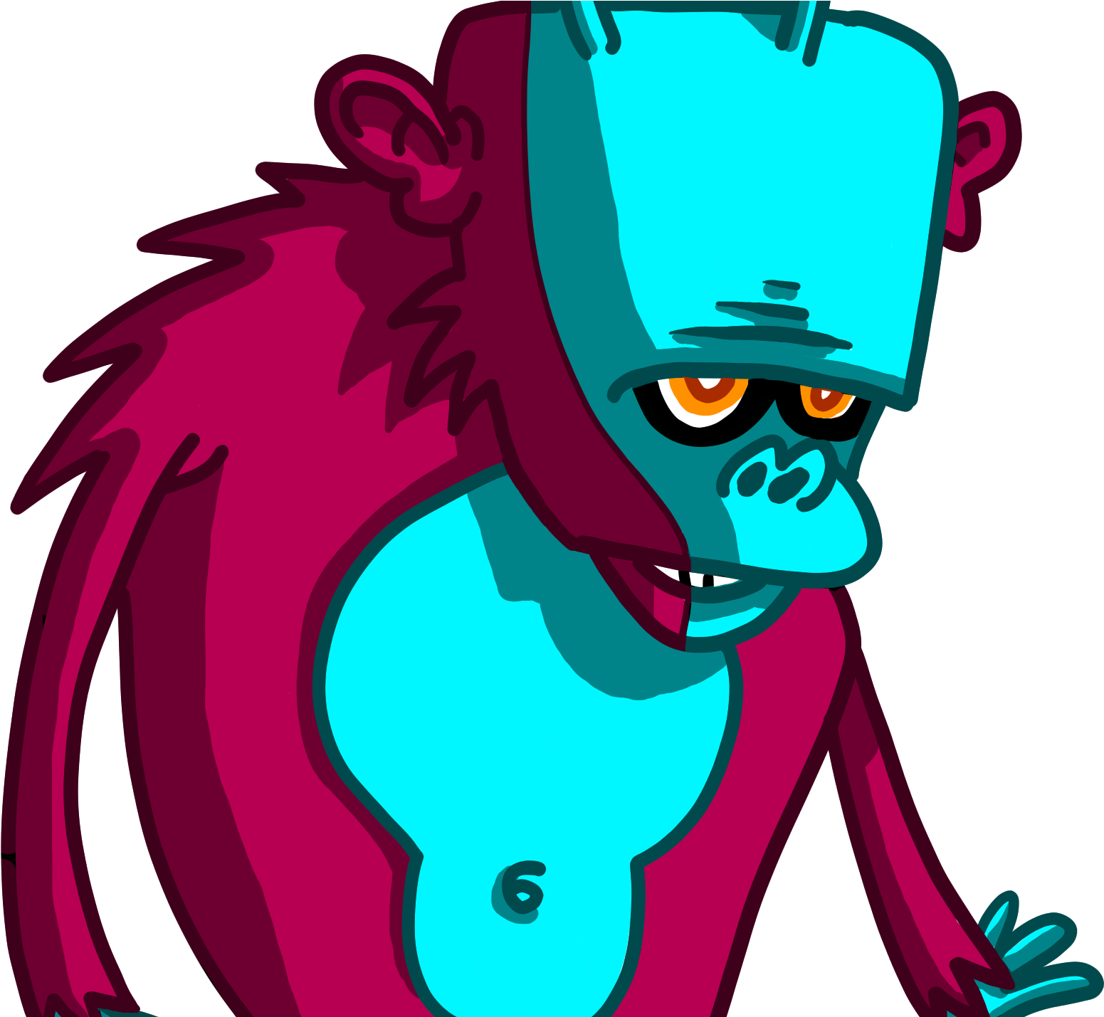 Space Monkey - Cartoon Clipart (1904x1428), Png Download