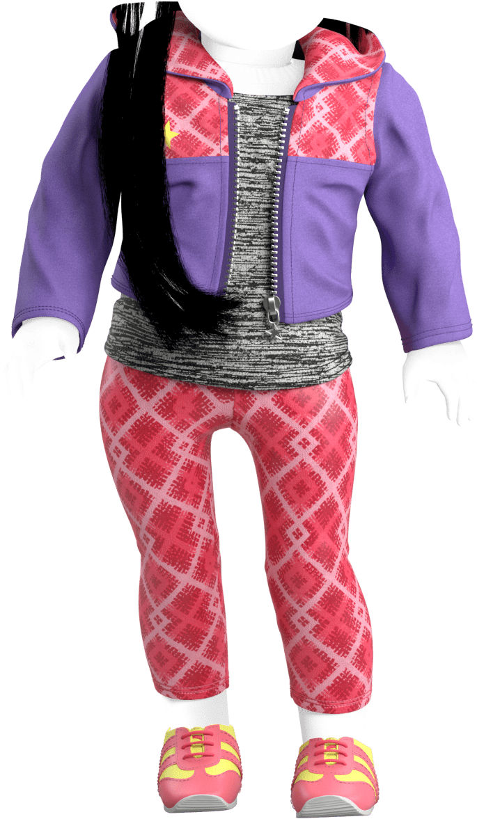 Outfit - American Girl Doll Png Clipart (1090x1800), Png Download