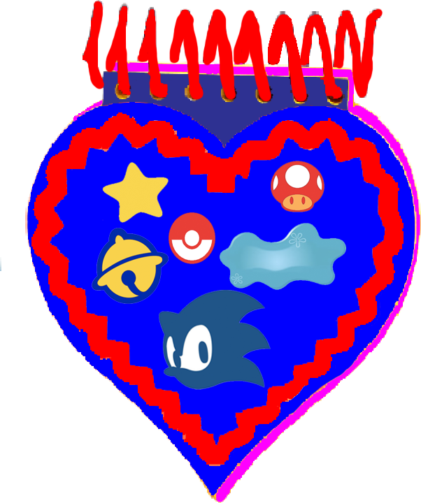 Sonic's Clues Love Day Notebook Little Engine That Clipart (602x720), Png Download