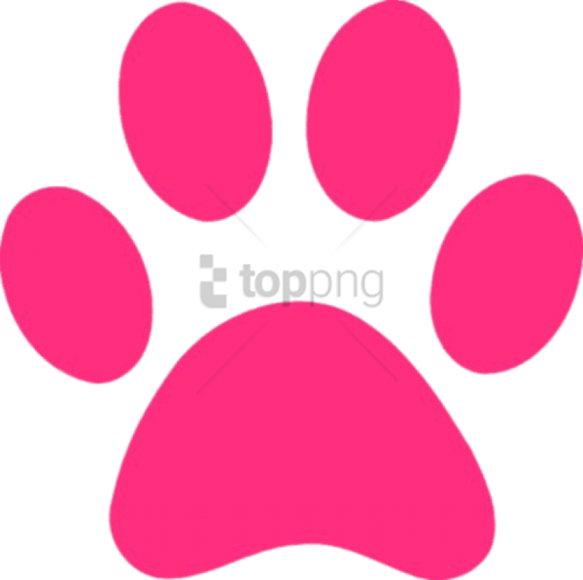 Free Png Download Pink Panther Paw Print Clipart Png - Pink Panther Paw Transparent Png (850x845), Png Download