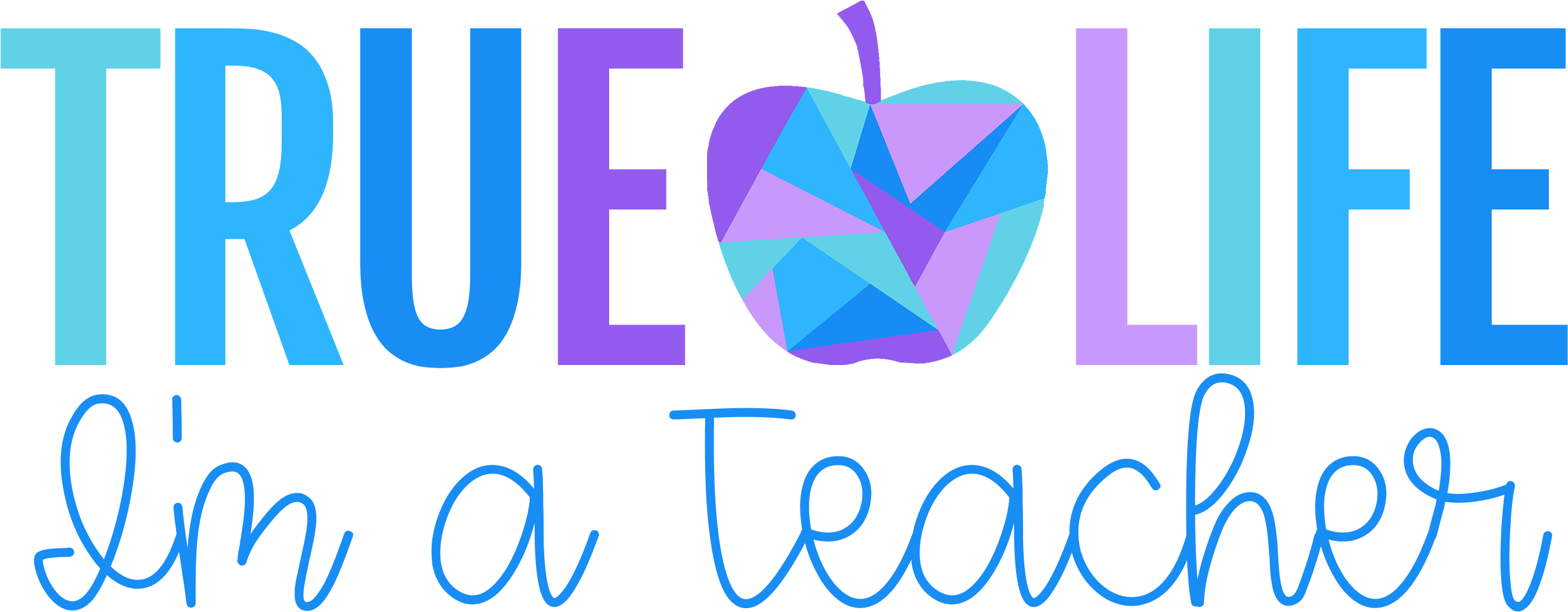 Truelifeimateacher Logo Final1 12 Books To Teach Personal - Graphic Design Clipart (2500x1607), Png Download