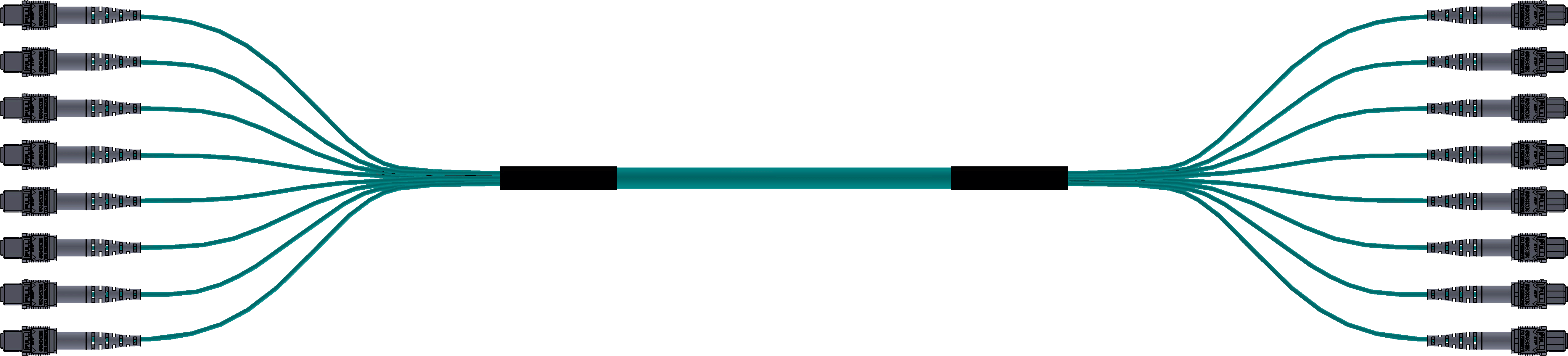 8x12mtp 96 Fiber Breakout Assembly Samm Teknoloji Fiber Clipart (5420x3000), Png Download