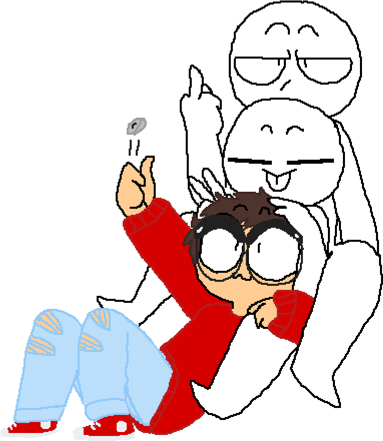 Flips Coin Nice - Cartoon Clipart (1000x1000), Png Download