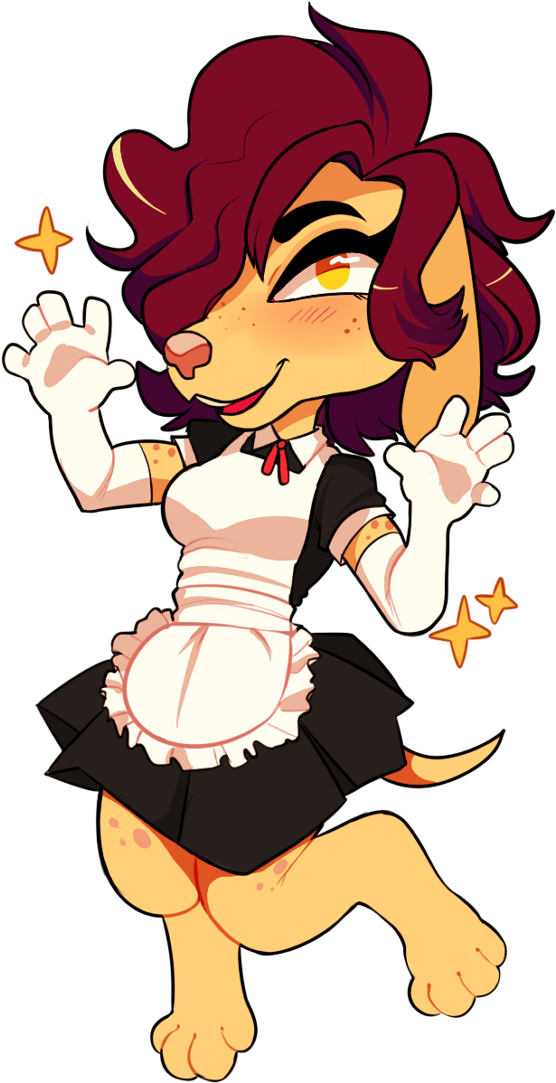 A French French Maid - Cartoon Clipart (658x1155), Png Download