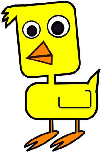The Duck - Cartoon Clipart (500x666), Png Download