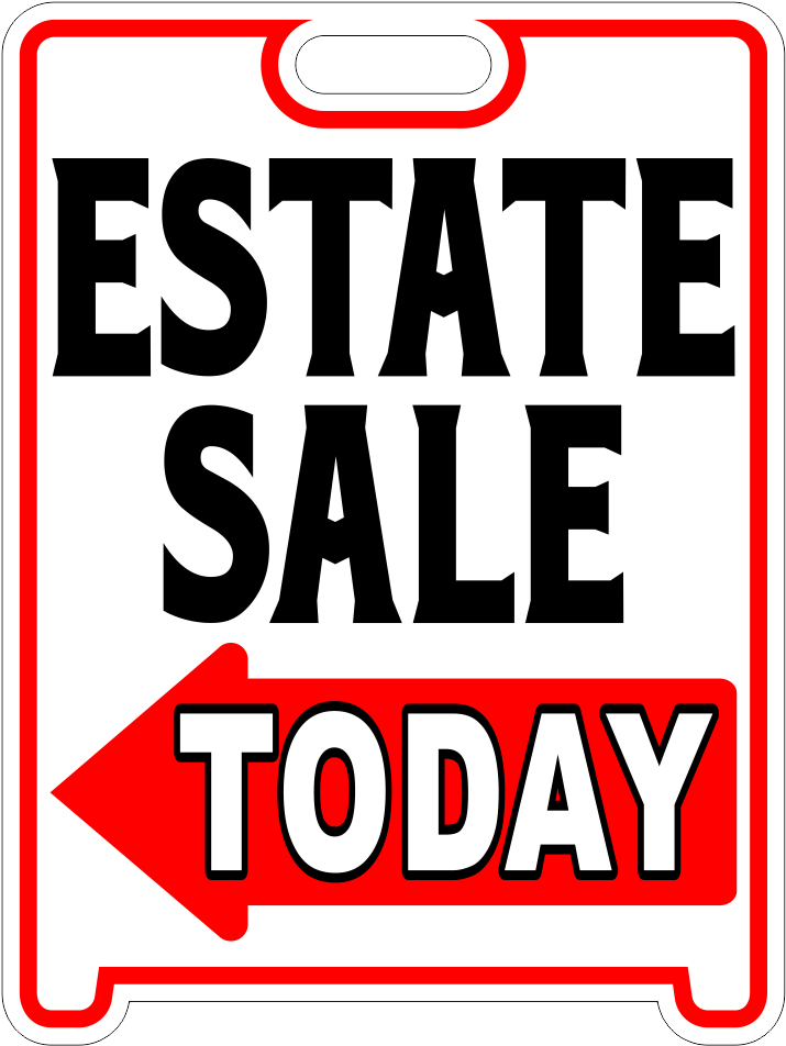 Estate Sale Sign Sandwich Board~free Standing~weather - Fête De La Musique Clipart (1001x1001), Png Download