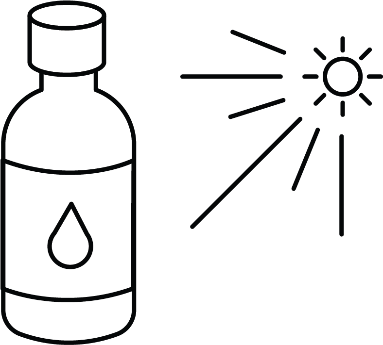 Store Your Oils Out Of Direct Sunlight - Line Art Clipart (817x720), Png Download