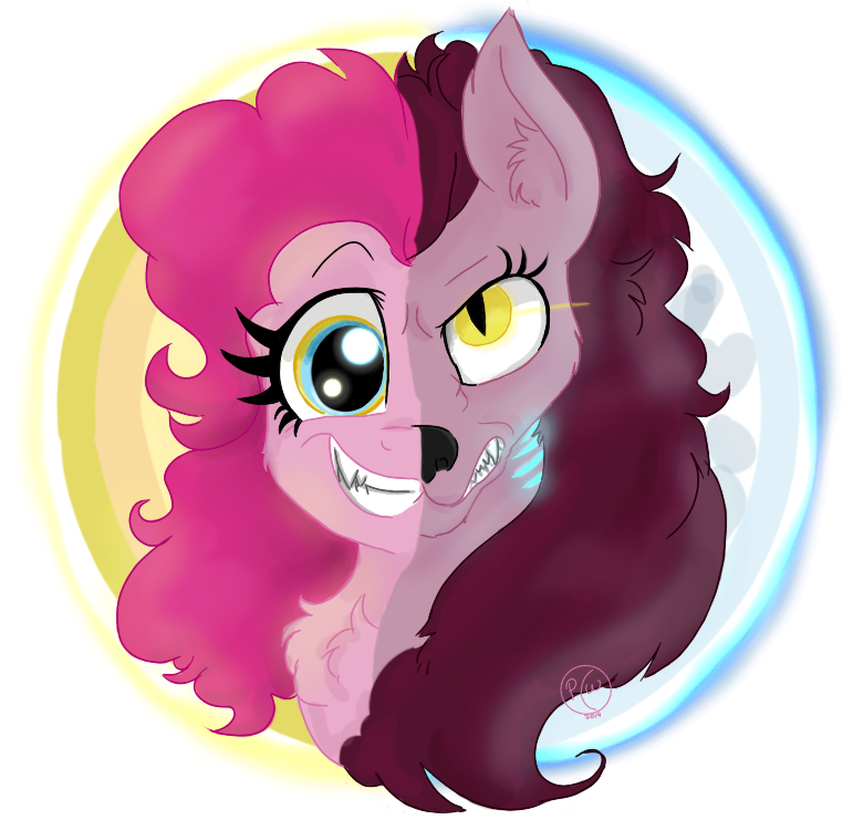 Pinkie Wolf - Cartoon Clipart (1024x768), Png Download