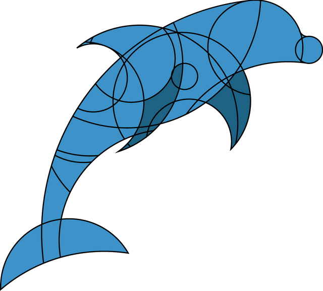 Fox Cut Dolphin Cut Clipart (640x577), Png Download