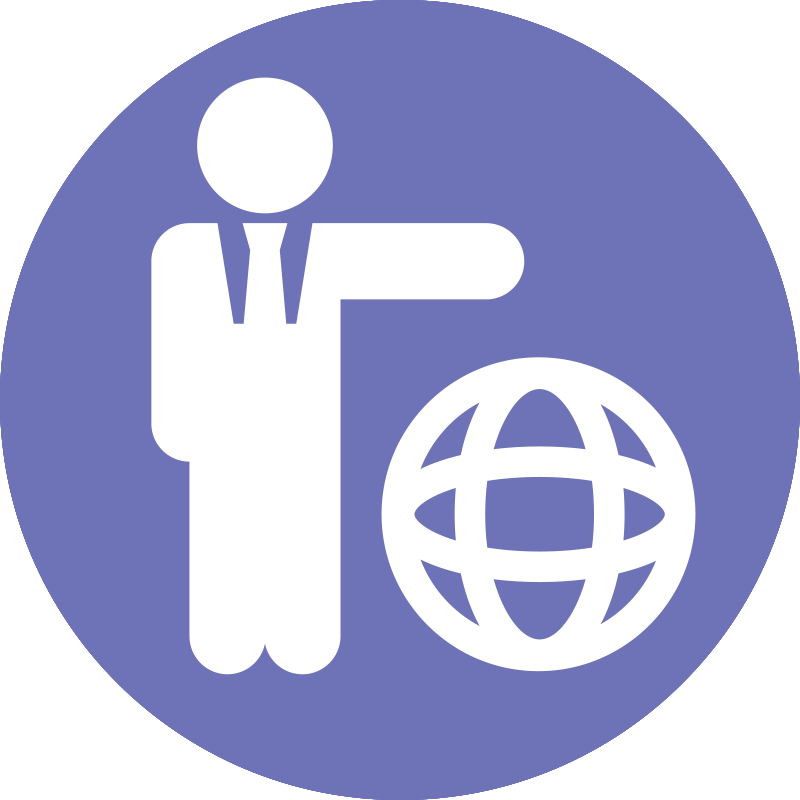 Internet, Voice And Network - Circle Clipart (800x800), Png Download