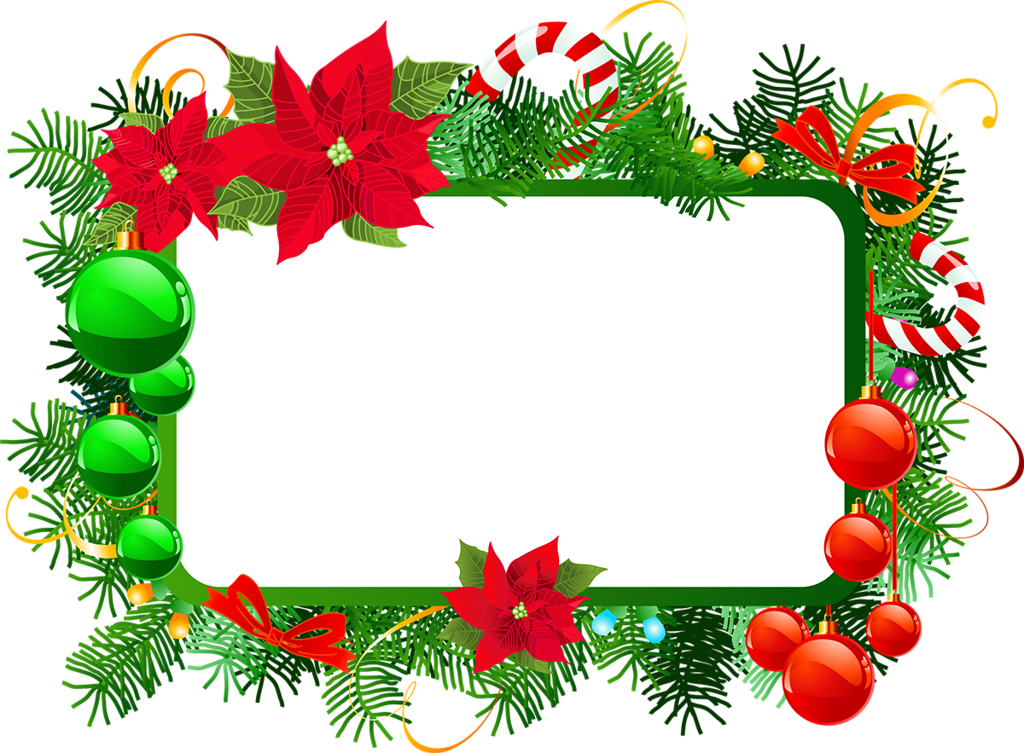 Фото, Автор Missis - Free Christmas Frame Png Clipart (1024x753), Png Download