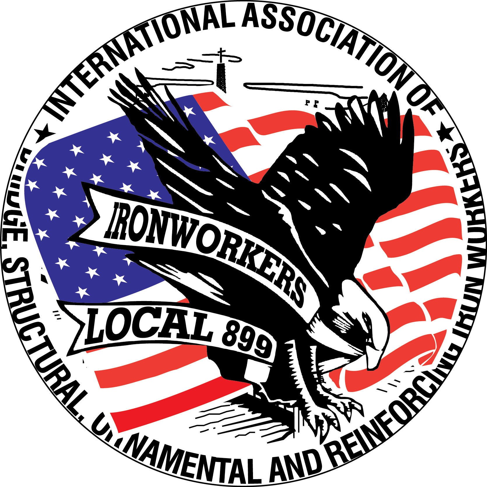 Ironworker Skulls Png Ironworker Skulls - Emblem Clipart (1671x1671), Png Download