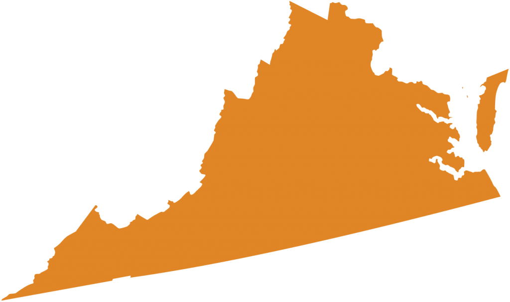 Virginia Silhouette Clipart (1024x606), Png Download