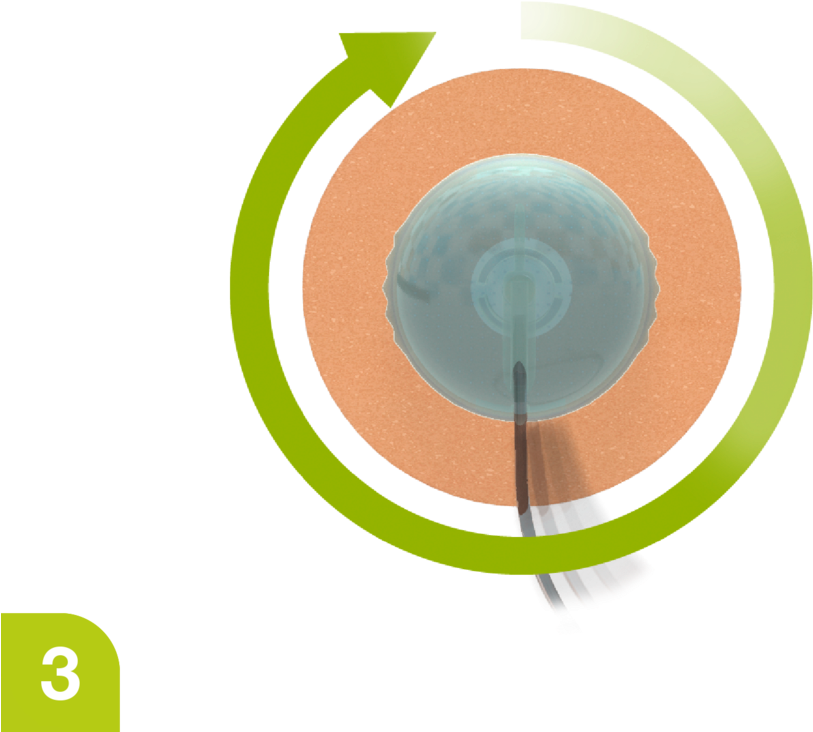 Application Orbit Freely Rotates 360°, The Tube Is - Circle Clipart (1040x832), Png Download