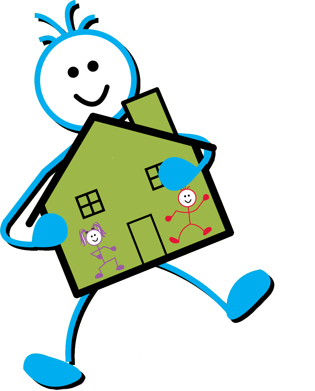 Family Movers Logo Clipart (1001x1243), Png Download