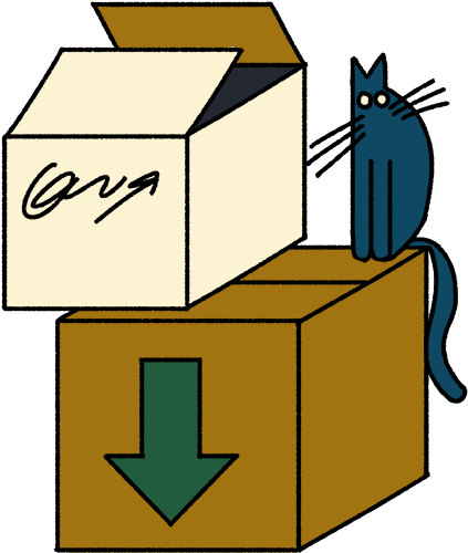 I Was A Hipster Mover For Yuppies, Hoarders, And Cat - Cartoon Clipart (515x658), Png Download