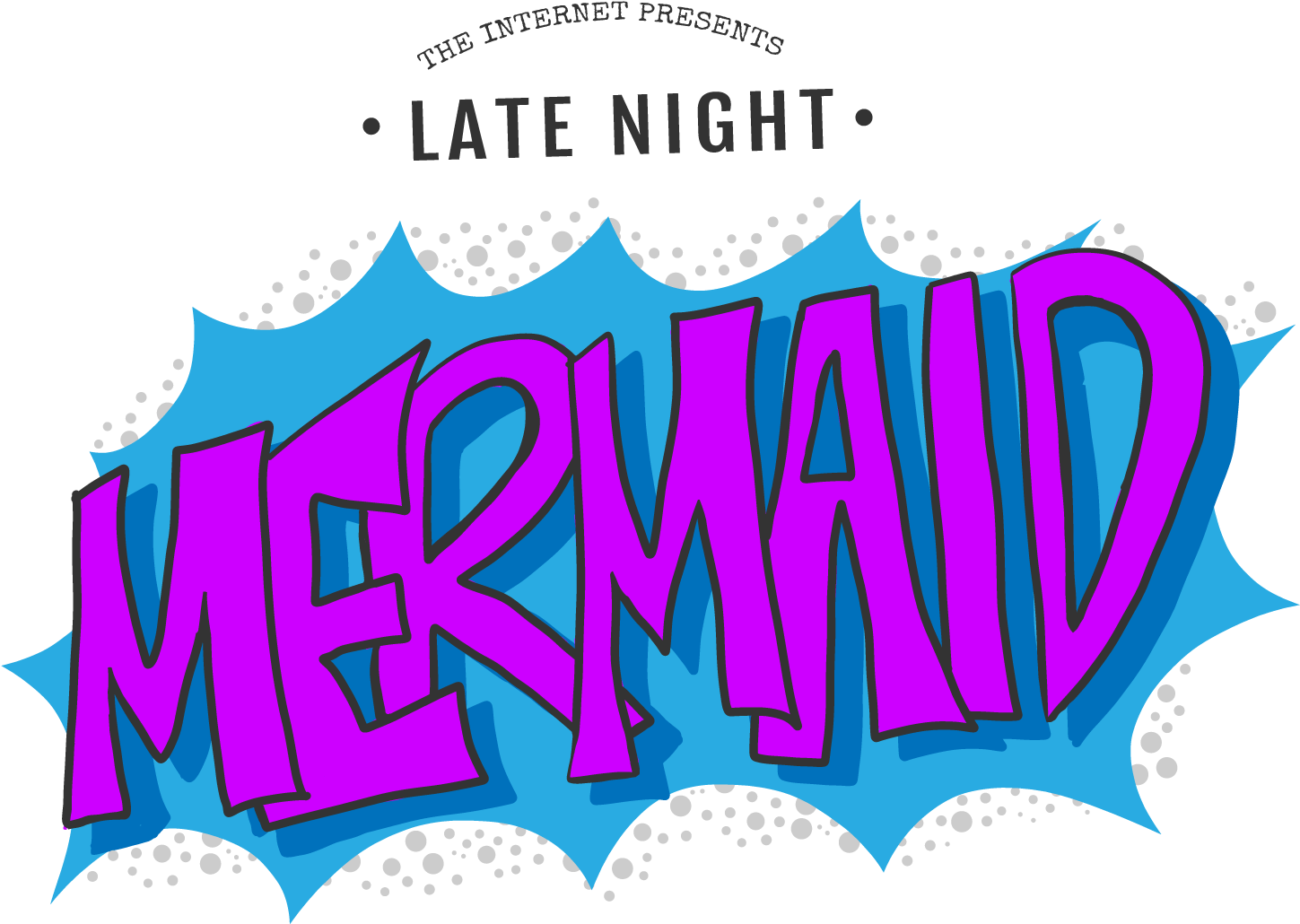 Late Night Mermaid Late Night Mermaid - Graphic Design Clipart (1720x1080), Png Download